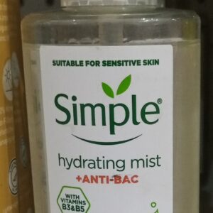 Simple Hydrating Mist +Anti-Bac (125ml)