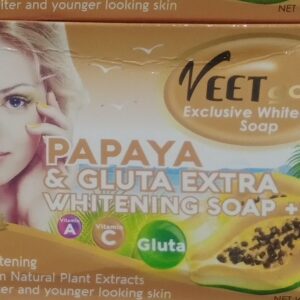 Veet Gold Papaya & Gluta Extra Whitening Soap (200g)