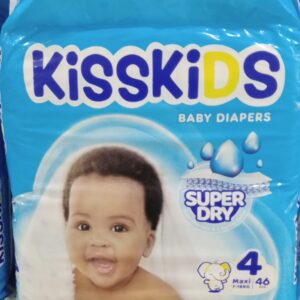 Kisskids Baby Diapers, Super dry Maxi Size 4 (7-18kg)