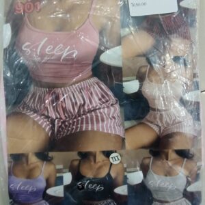 Two Piece Short Sleep Night Wear