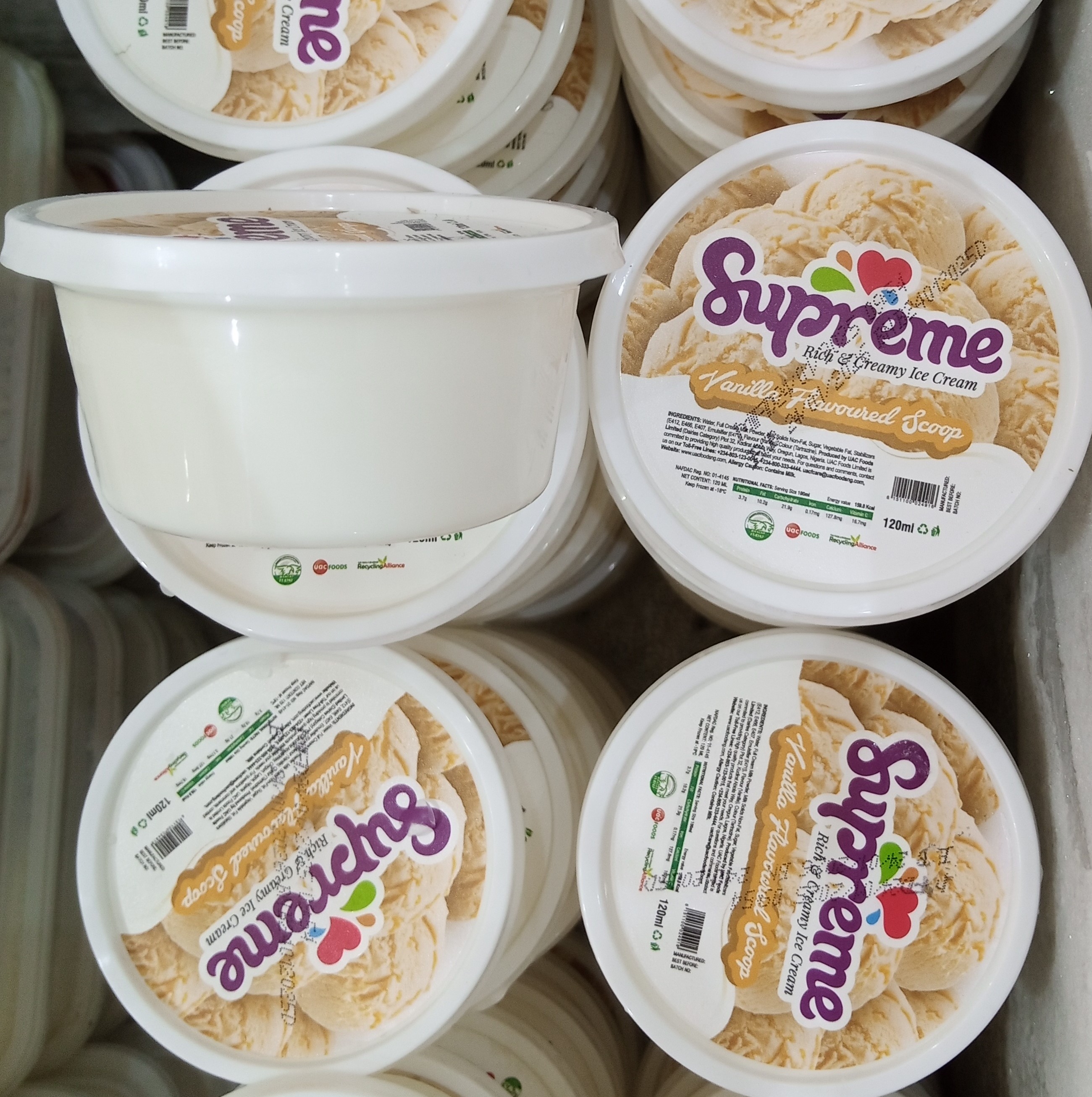Supreme Vanilla Flavoured Ice Cream (120ml)