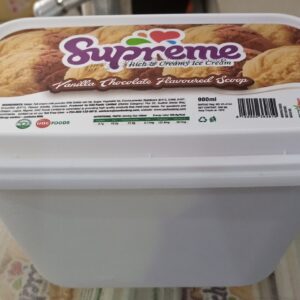 Supreme Vanilla Chocolate Flavoured Ice Cream (900ml)
