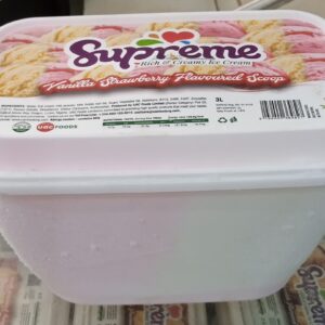 Supreme Vanilla Strawberry Ice Cream (3L)