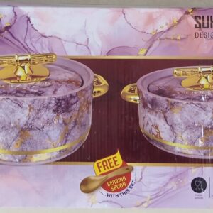 Nova Spacio Insulated Hot Pot 2pcs Set, 2400/3000 With Free Serving Spoon