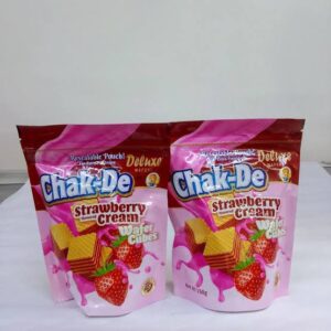 Chak-De Strawberry Flavoured Wafer Cubes Biscuit (150g)