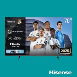 Hisense UHD 4K 70" Smart TV | HIS TV 70 A6Q UHS